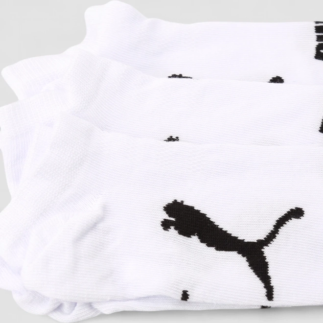 Kit Meia Invisível Infantil Puma 3 Pares 29-34 Branco