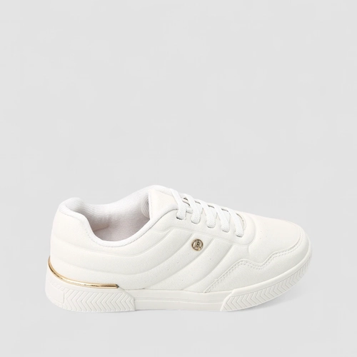 Tênis Kolosh Sport Style Impulse Casual Feminino Metalizado Branco