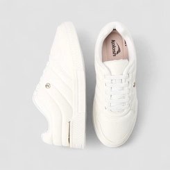 Tênis Kolosh Sport Style Impulse Casual Feminino Metalizado Branco
