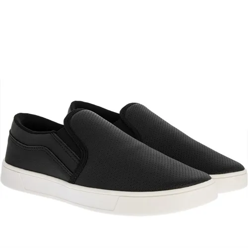 Slip On Woche Detalhe Perfuros Preto