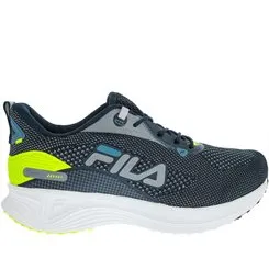 Tênis Fila Racer Brave Run Esportivo Masculino Neon Marinho