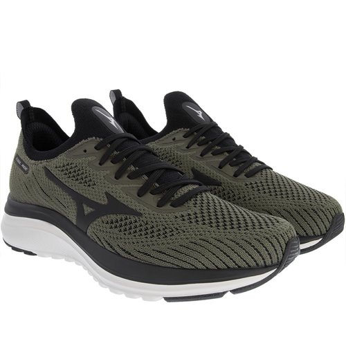 T nis Mizuno Cool Ride Esportivo Masculino Knit Verde Militar