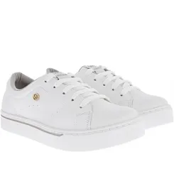 Tênis Via Marte Casual Feminino Pespontos Branco