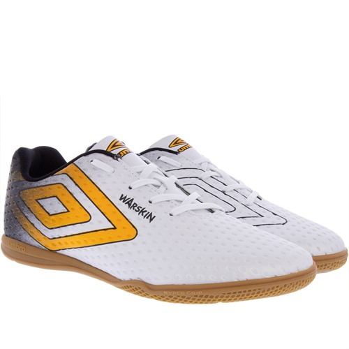 Chuteira Futsal Umbro Warskin Multicolor Branco