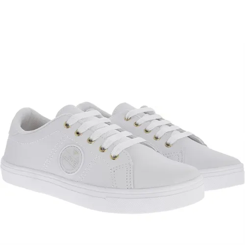 Tênis Penélope Casual Feminino Love Pespontos Branco