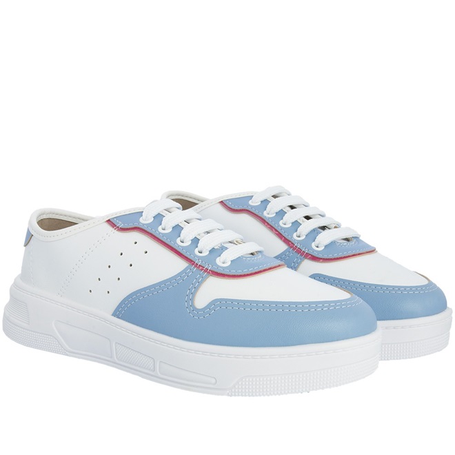 Tênis feminino casual store flatform listras moleca
