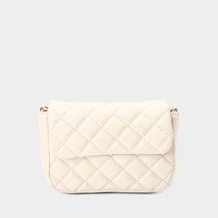 Bolsa Tiracolo Infantil Gabrielinha Corrente Matelassê Off White