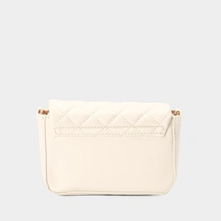 Bolsa Tiracolo Infantil Gabrielinha Corrente Matelassê Off White