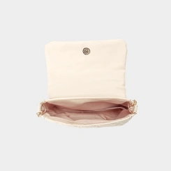 Bolsa Tiracolo Infantil Gabrielinha Corrente Matelassê Off White