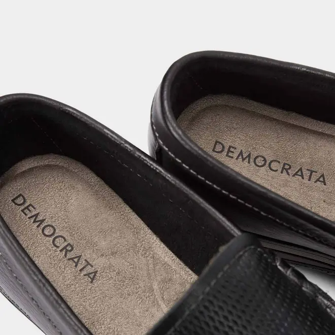 Mocassim Democrata Ted Easy Couro Preto