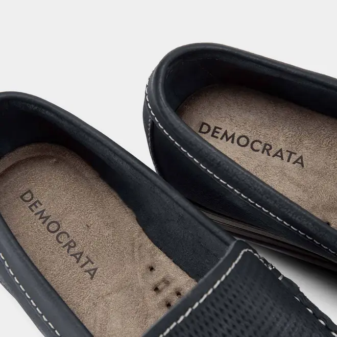 Mocassim Democrata Ted Easy Couro Marinho
