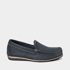 Mocassim Democrata Ted Easy Couro Marinho