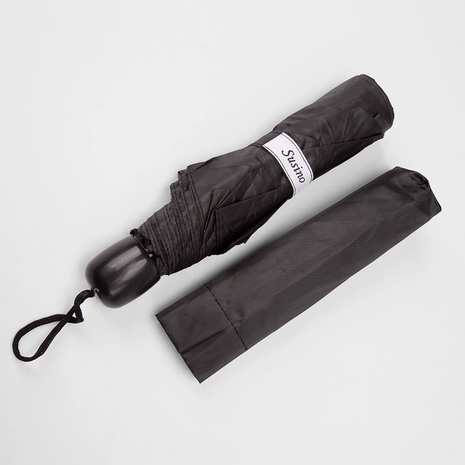 Guarda-Chuva Compacto Susino Preto