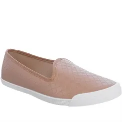 Slipper Moleca Matelassê Metalizado Nude