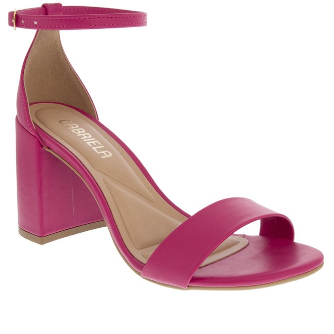 Sandalia pink salto sales grosso