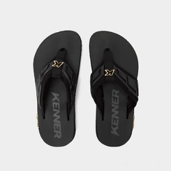 Chinelo Kenner Kivah Original Tecido Preto