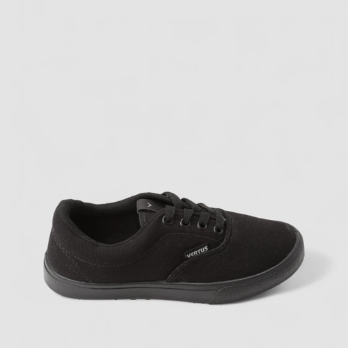 Tênis Vertus Casual Feminino Pespontos Lona Preto