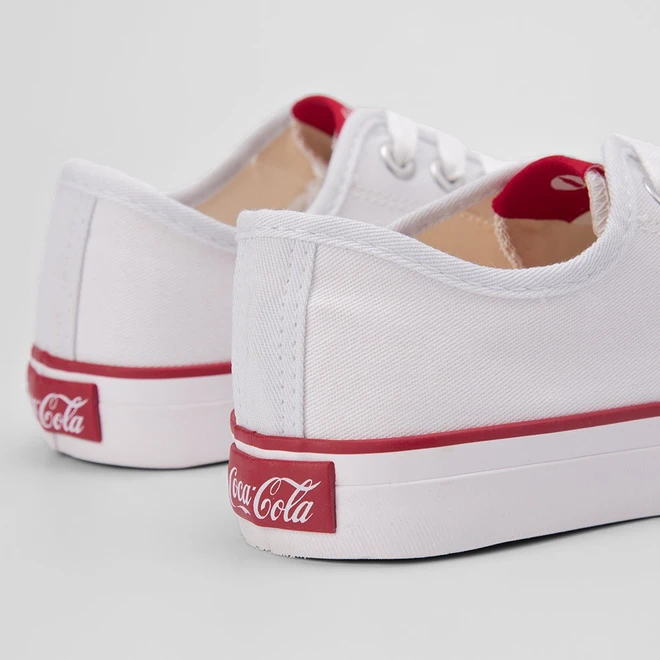 Tênis Coca Cola Stream Canvas Feminino Branco