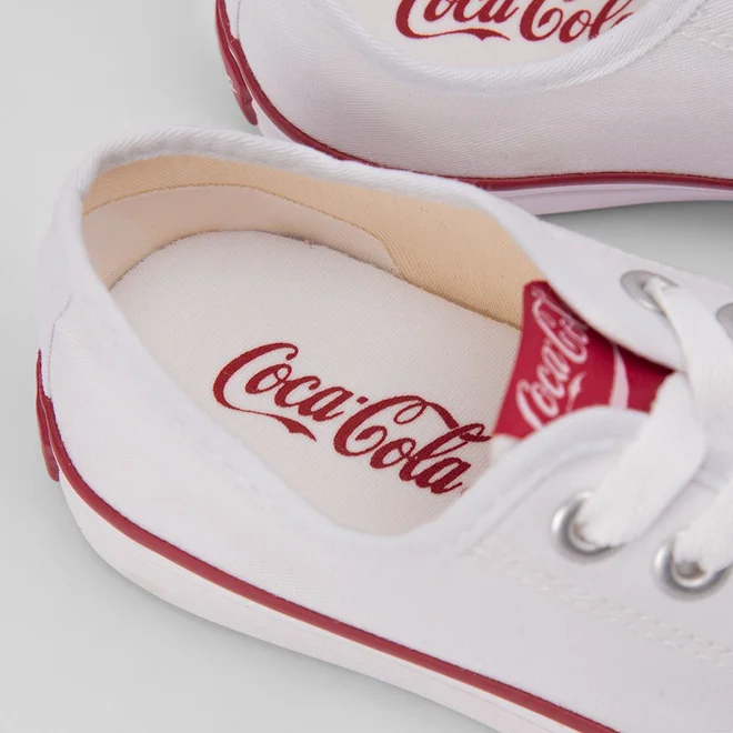 Tênis Coca Cola Stream Canvas Feminino Branco