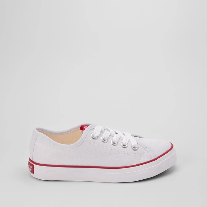 Tênis Coca Cola Stream Canvas Feminino Branco