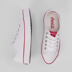 Tênis Coca Cola Stream Canvas Feminino Branco