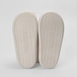 Pantufa STZ Feminina Slide Peluciada Branco