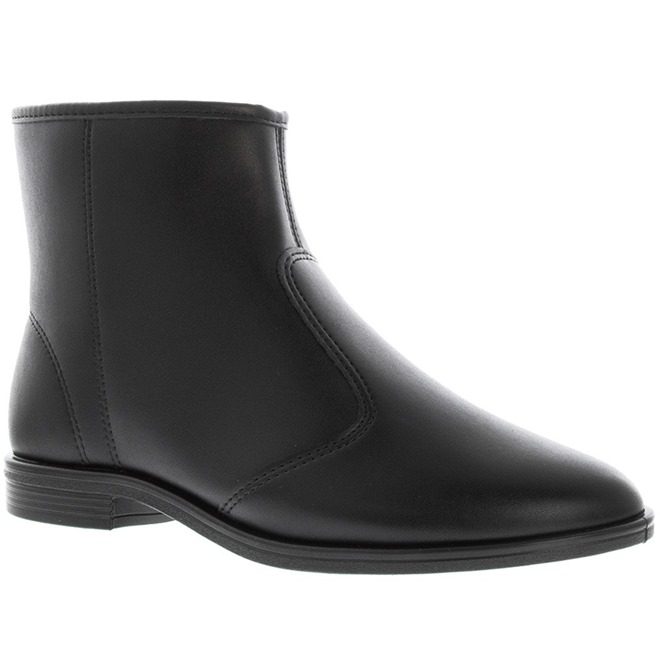 Ankle Boot Beira Rio Salto Bloco Pespontos Preto