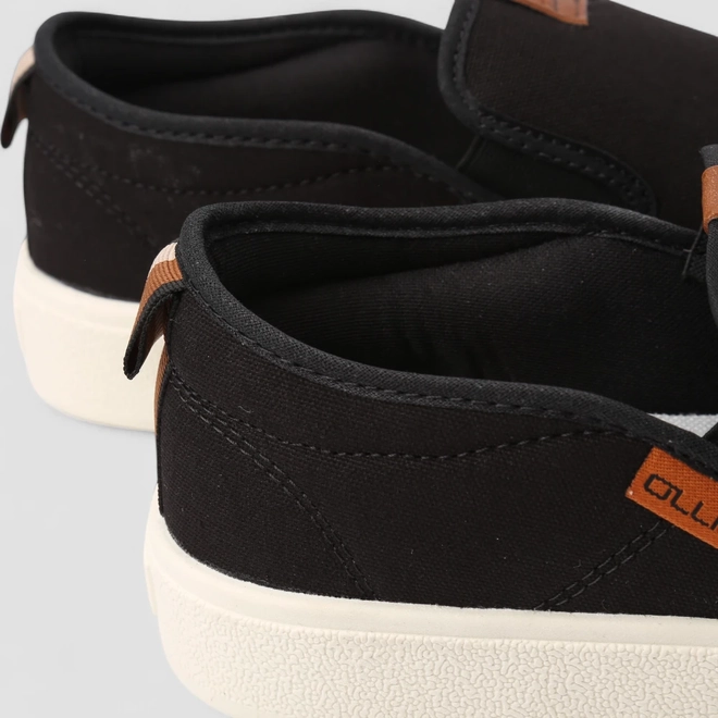 Slip On Ollie Originals Indy 2 Detalhe Pespontos Preto