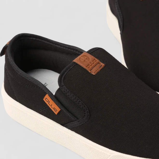 Slip On Ollie Originals Indy 2 Detalhe Pespontos Preto