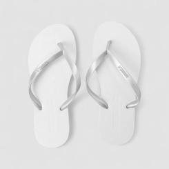 Chinelo Gabriela Glitter Prata