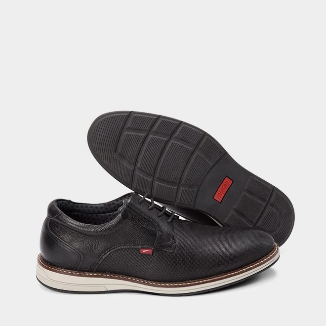 Sapato Social Ferracini Kingston Couro Preto