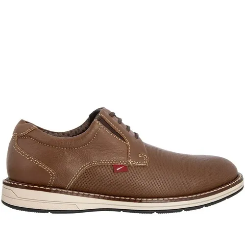 Sapato Casual Ferracini Kingston Oxford Couro Marrom