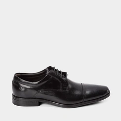 Sapato Social Democrata Metropolitan Vega Perfuros Couro Preto