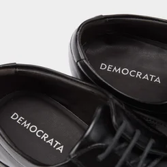 Sapato Social Democrata Metropolitan Vega Perfuros Couro Preto