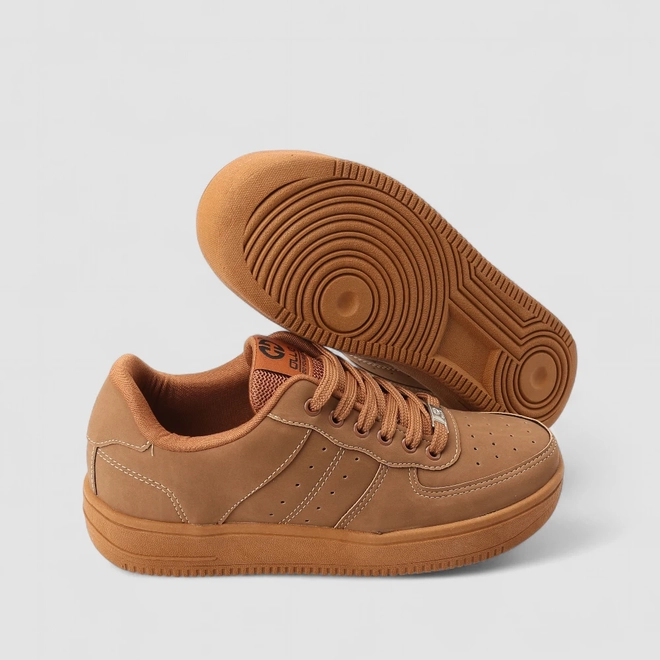 Tênis Ollie Originals Kings Street Masculino Nobuck Caramelo
