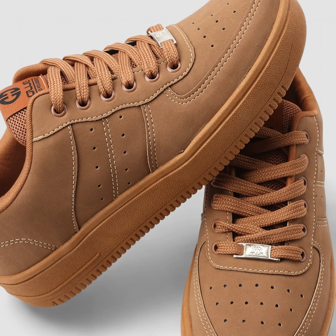 Tênis Ollie Originals Kings Street Masculino Nobuck Caramelo