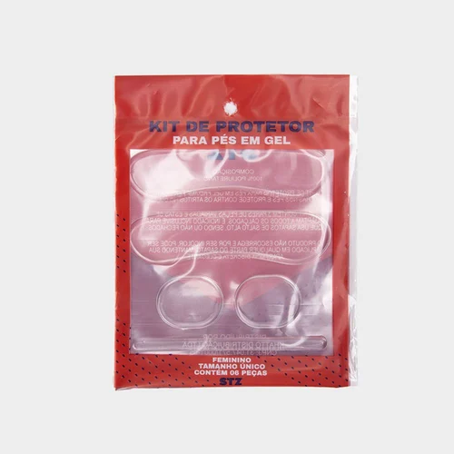 Kit de Protetores para pés STZ 6 Peças Gel Incolor