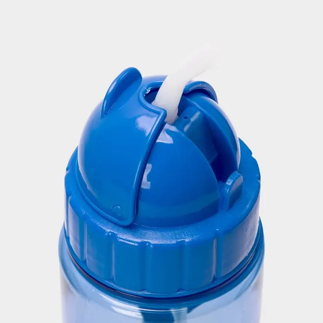 Garrafa Com Canudo Infantil STZ Azul