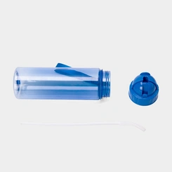 Garrafa Com Canudo Infantil STZ Azul