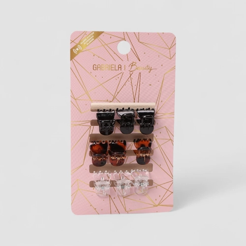 Kit 9 Mini Presilhas De Cabelo Gabriela Beauty Multicolor