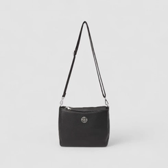 Bolsa Tiracolo Média Penélope Detalhe Divisórias Preto