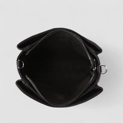Bolsa Tiracolo Média Penélope Detalhe Divisórias Preto