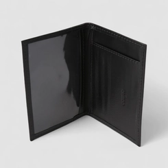 Carteira Unissex STZ Couro Bolso Frontal Preta