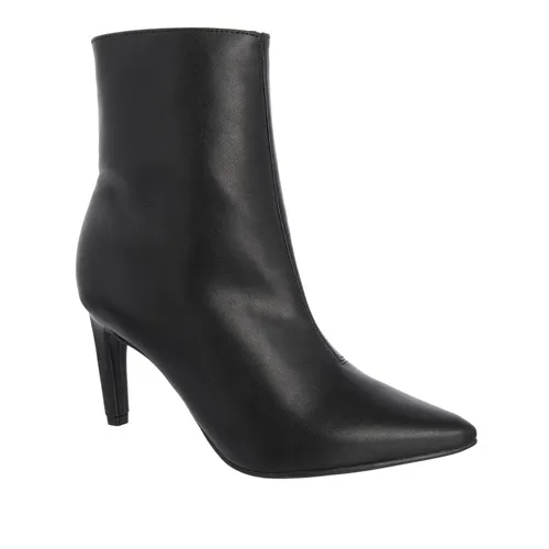 Ankle Boot Gabriela Salto Fino Pespontos Preto