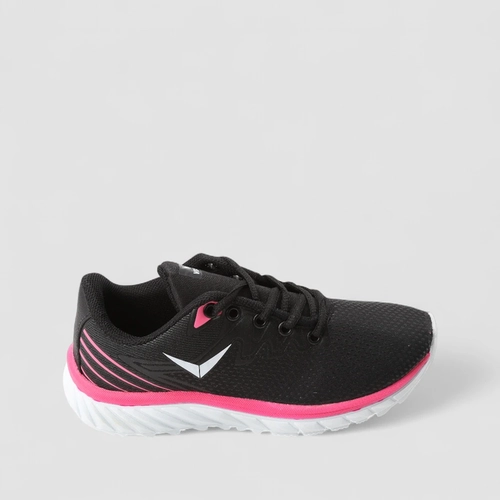 Tênis Vertus Esportivo Feminino Tecido Neon Preto