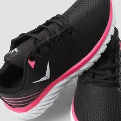 Tênis Vertus Esportivo Feminino Tecido Neon Preto