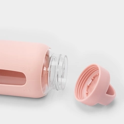 Garrafa De Vidro Stz Com Capa 130ml Rosa