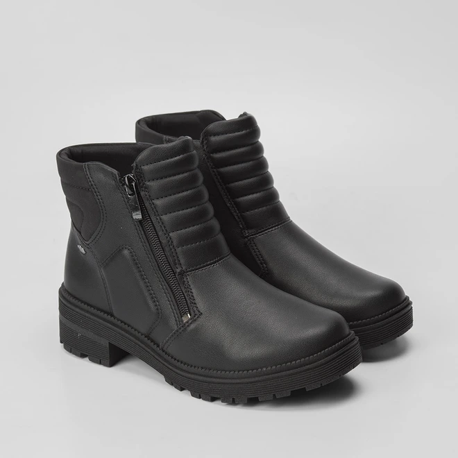 Bota Coturno Dakota Detalhe Soft & Zipper Lateral Preto