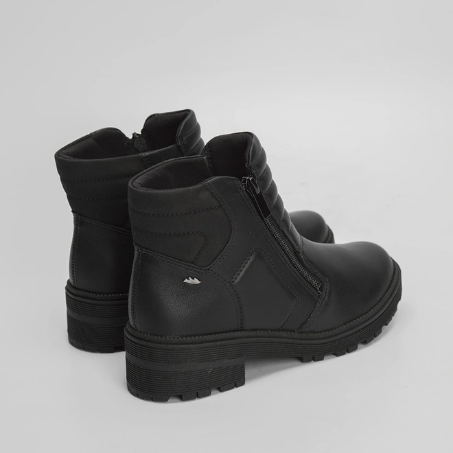 Bota Coturno Dakota Detalhe Soft & Zipper Lateral Preto