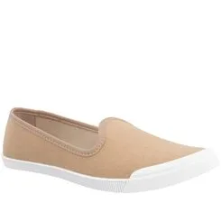 Sapatilha Slipper Moleca Tecido Bege